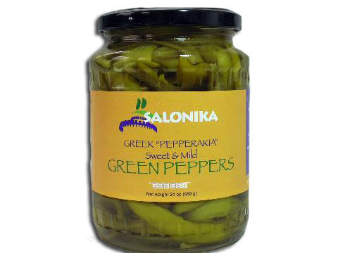 Greek Pickled Mild Peppers (Pepperakia) Salonika 24oz