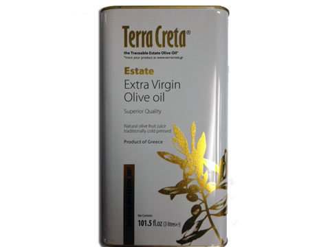 Terra Creta 3L Premium EVOO (Best Greek Olive Oil 2004, 2007)