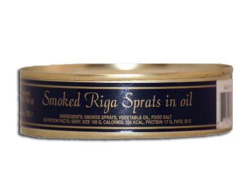 Sprats Smoked in oil 5.6 oz Rega