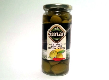 Green Cracked Olives Sunan