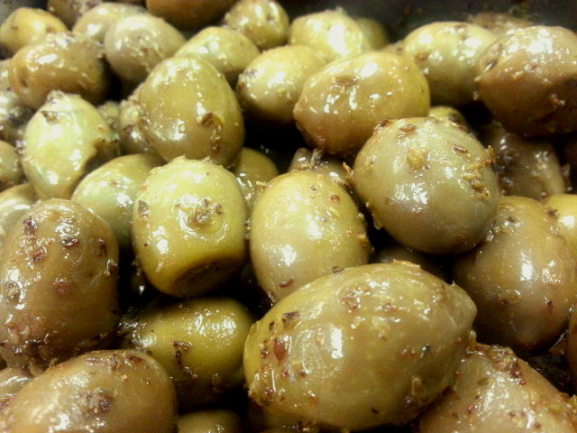 Greek Green Olives with Oregano