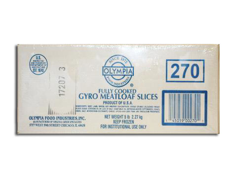 Gyro Cooked & Sliced Olympia 5 lb
