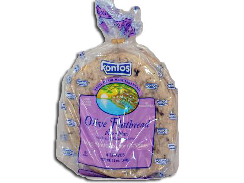 Pita Bread Olive Flatbread 7in. KONTOS 4 pitas